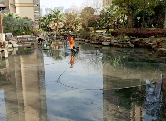 甘南景观池淤泥清理